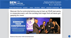 Desktop Screenshot of meetingillusionist.com